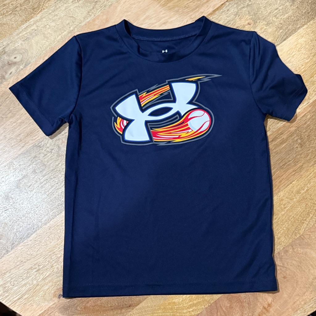 Under Armour Kids Dark Blue Logo Tee